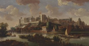 Castello di Windsor visto dal Tamigi da Unbekannt Unbekannt